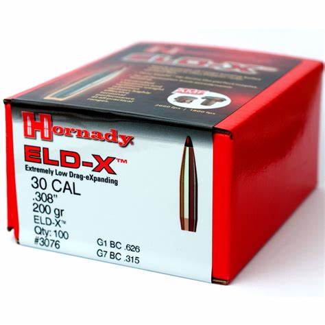 Hornady 30-200Gr ELD-X Bullets (100’s) - Clay Pigeon Adventures