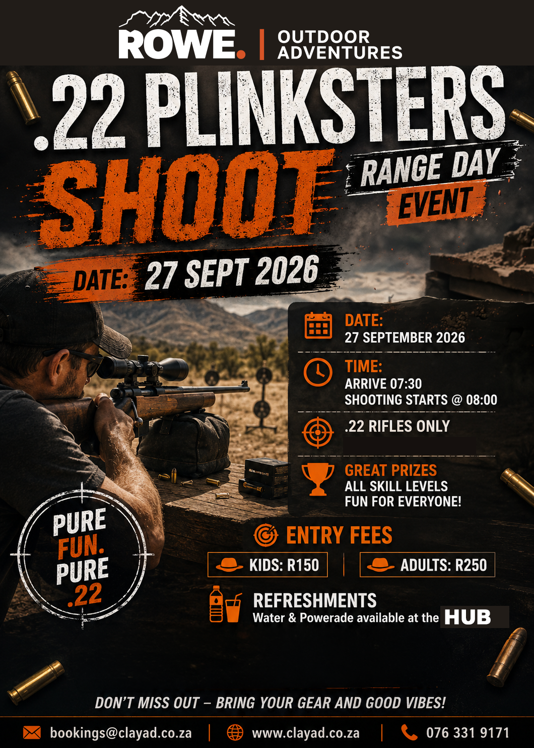 CPA .22 Plinkster 27 Sept 2026 - Clay Pigeon Adventures