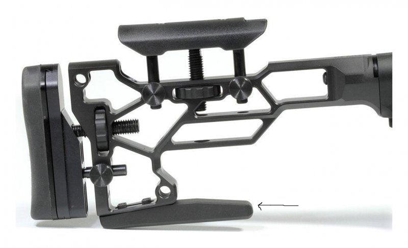 M-Lok - Rear Steel Bag Rider Black - Clay Pigeon Adventures