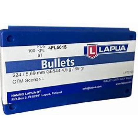 Lapua 224 69Gr OTM Scenar Bullets (100’s) - Clay Pigeon Adventures
