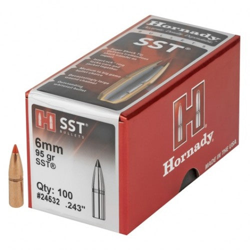 Hornady 6mm-95Gr SST Bullets - (100’s)