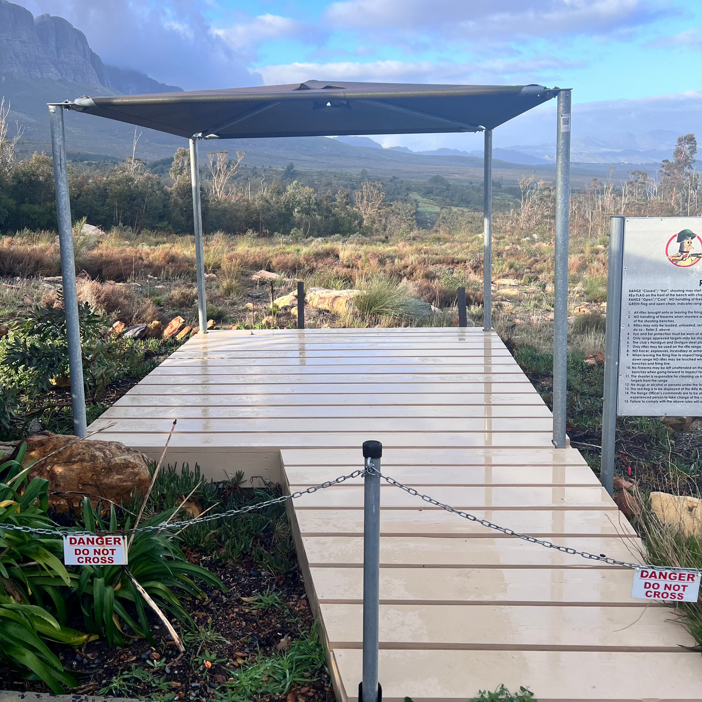 Standard: Reserve a Clay Range Shooting Prone Position Platform (Left) - Clay Pigeon Adventures