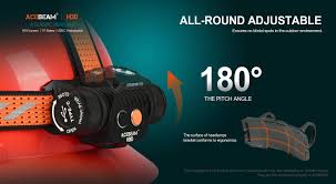 Acebeam H30 Brightest Headlamp - 4000 Lumens/171m Red + UV