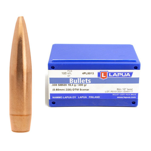 Lapua 338 300Gr OTM Scenar (100’s) - Clay Pigeon Adventures