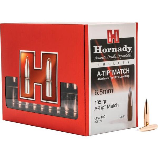 Hornady 135Gr 6.5mm A-Tip Bullets (100's)