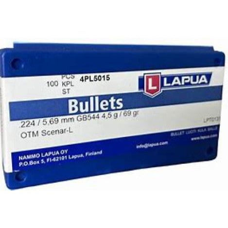 Lapua 224 69Gr OTM Scenar Bullets (100’s)