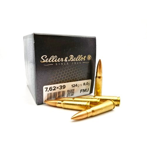 7.62×39 Sellier & Bellot 124gr FMJ Ammunition (50’s)