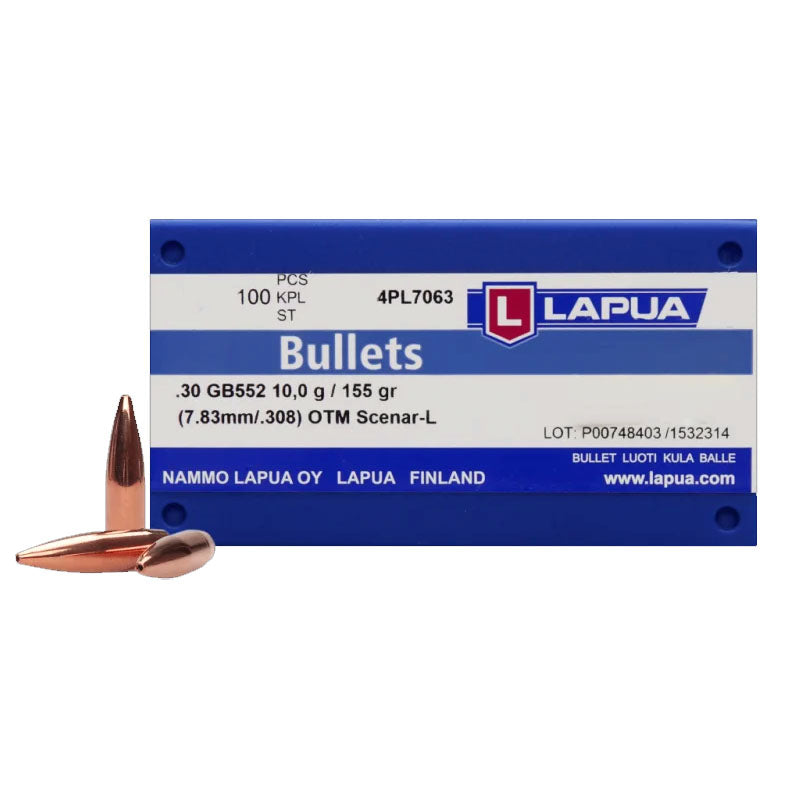 Lapua 155Gr Scenar 30 Cal (100’s)