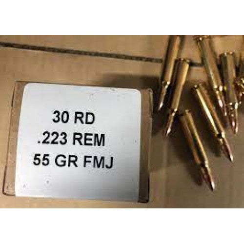 PMP .223 FMJ 55Gr Ammo (1020's)