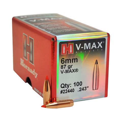 Hornady 6mm-87Gr V-Max Bullets (100's)