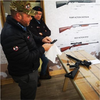 Shooting activity at Clay Pigeon Adventures