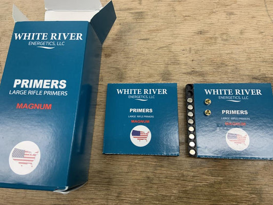 Primers - Whiteriver Large Magnum Rifle Primers (100's)